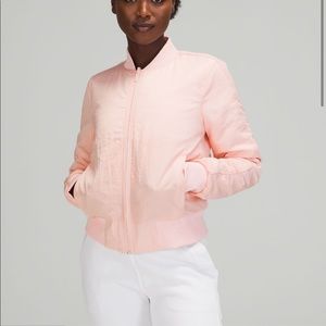 lululemon athletica Pink Bomber Jacket